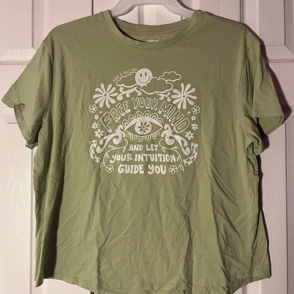 Sonoma Olive Relaxed Graphic Tee